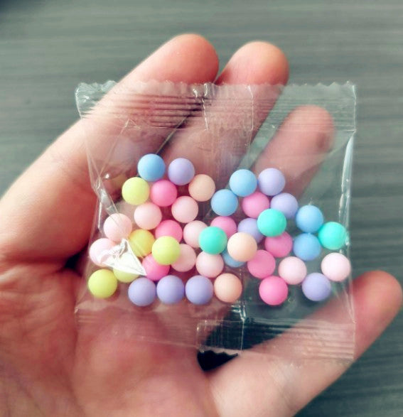 Wholesale 10pcs 5mm Plastic Bagged Simulation Broken Candy Broken Sequins Empty Tube Pen Diy Jewelry Accessories